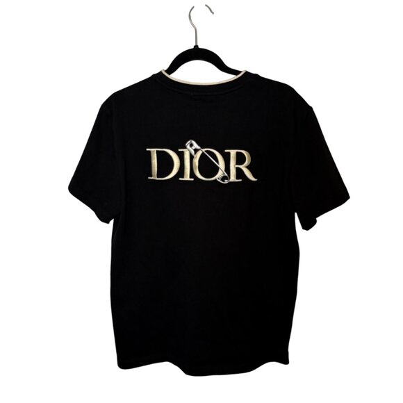 Christian Dior short-sleeved shirt black men's size L - Picture 4 of 4